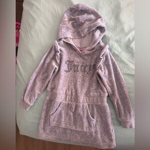 Juicy Couture Kids Gray Hoodie with Rhinestone